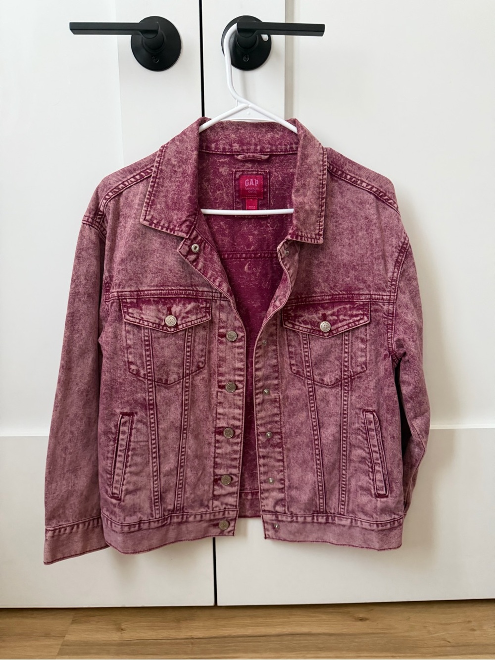 GAP Washed Rose Pink Denim Jacket